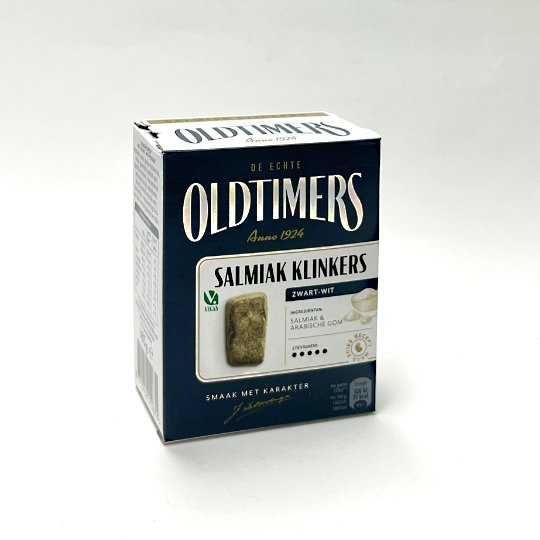 Oldtimers Salmiakklinkers, 185g-box
