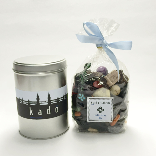 Present tin "kadó" with 500g liquorice