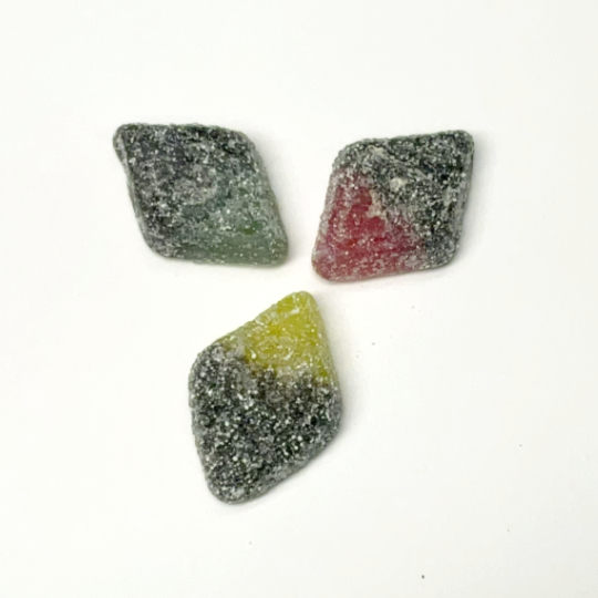 Sour liquorice diamonds - 600g