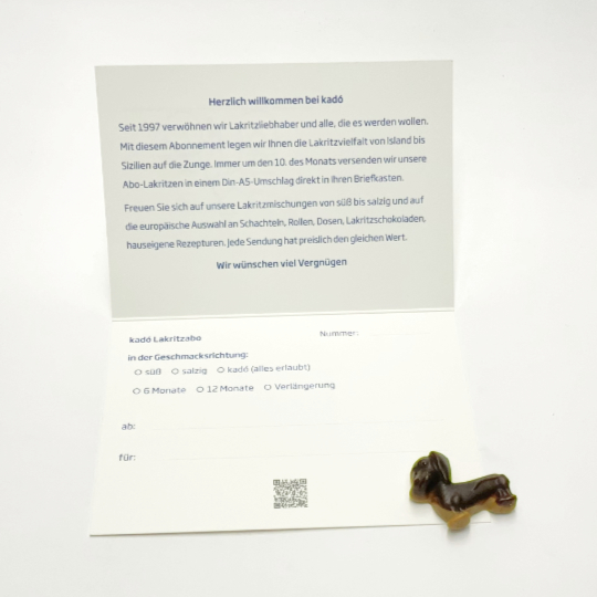 Sweet Liquorice subscription for 6 months